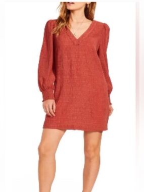 BB Dakota by Steve Madden Textured V-Neck Shift Dress in Ruston Sz XL